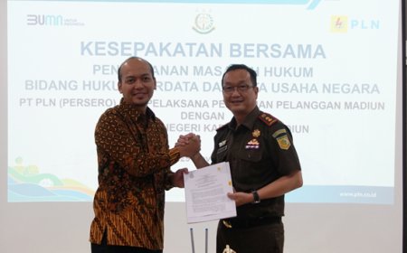 Kesepakatan Bersama (MOU) Penanganan Masalah Hukum Bidang Perdata Dan Tata Usaha Negara antara PT PLN (Persero) Unit Pelaksana Pelayanan Pelanggan Madiun dengan Kejaksaan Negeri Kabupaten Madiun