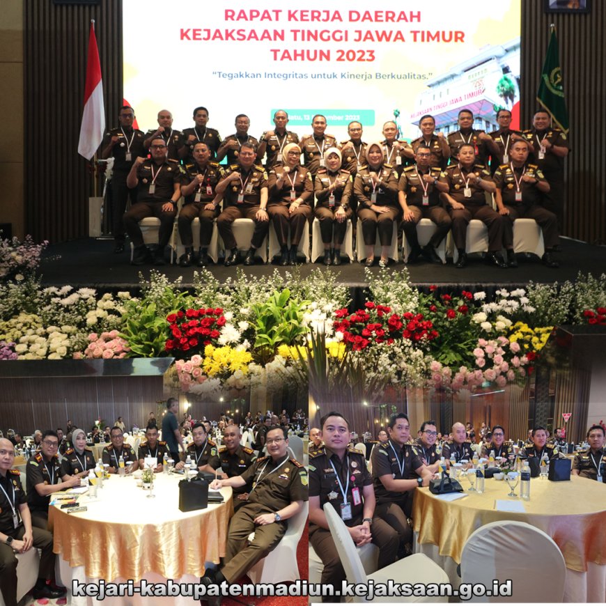 Rapat Kerja Daerah Kejaksaan Tinggi Jawa Timur Tahun 2023