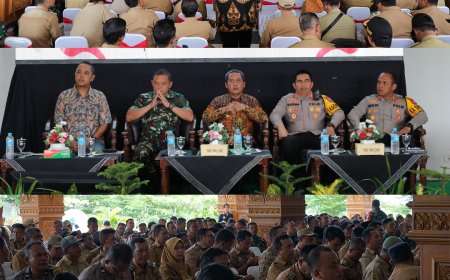 Rapat Koordinasi "Deteksi Dini Cegah Dini Potensi Konflik Jelang Pelaksanaan Pemilu Tahun 2024" bersama 3 Pilar Desa/Kelurahan se-Kabupaten Madiun.