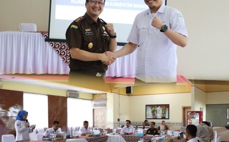 Pembahasan dan Penandatanganan Perpanjangan Kerjasama (MOU) antara Kejaksaan Negeri Kabupaten Madiun melalui bidang Perdata dan Tata Usaha Negara dengan BPJS Kesehatan Madiun