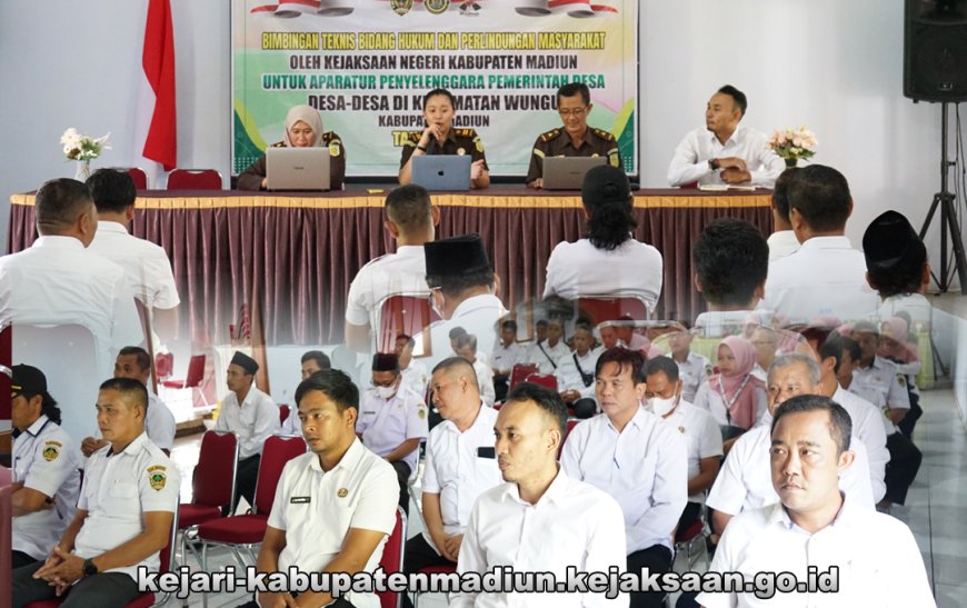 Penerangan Hukum Program Jaksa Garda Desa (Jaga Desa)tahun 2024 bagi seluruh Desa di Wilayah Kecamatan Wungu Kabupaten Madiun
