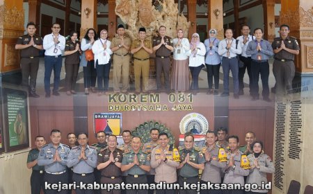 Halal Bi Halal Idul Fitri 1445 H dengan jajaran Forkompinda Kabupaten Madiun