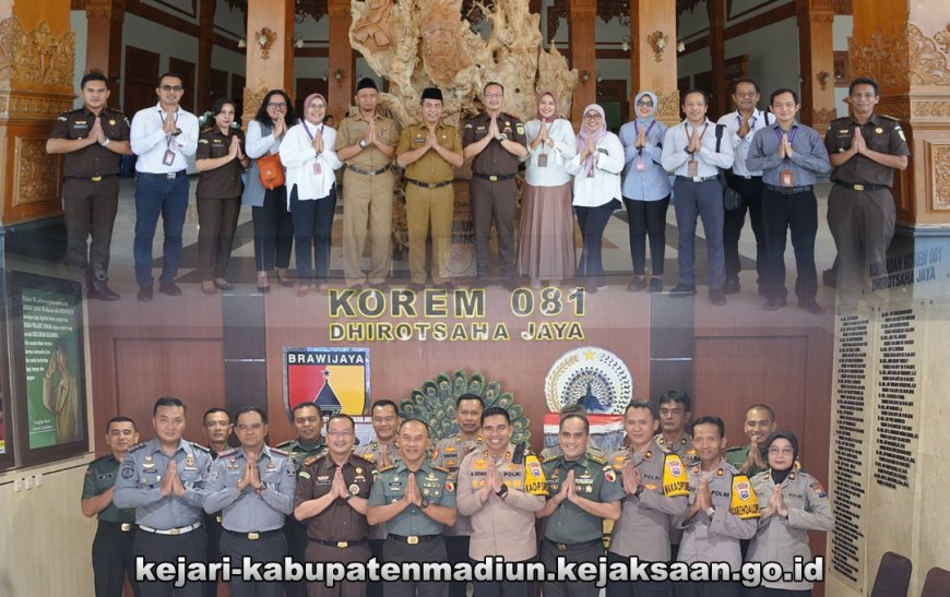 Halal Bi Halal Idul Fitri 1445 H dengan jajaran Forkompinda Kabupaten Madiun