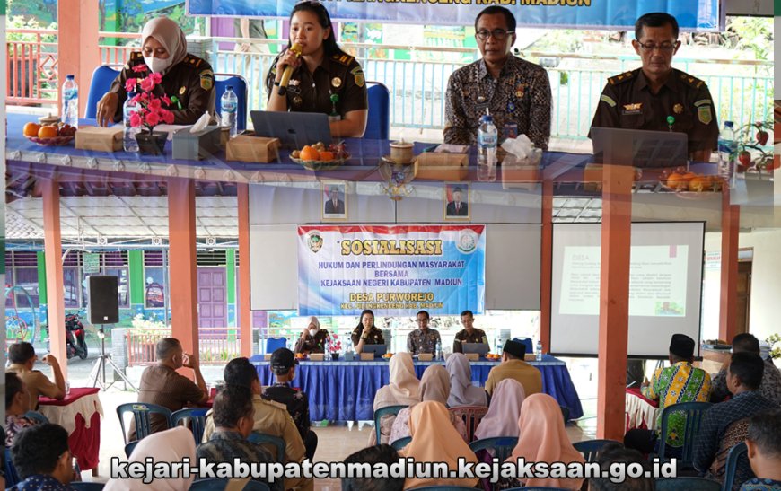 Penerangan Hukum Program Jaksa Garda Desa (Jaga Desa) tahun 2024 bagi seluruh Desa di Wilayah Kecamatan Pilangkenceng Kabupaten Madiun