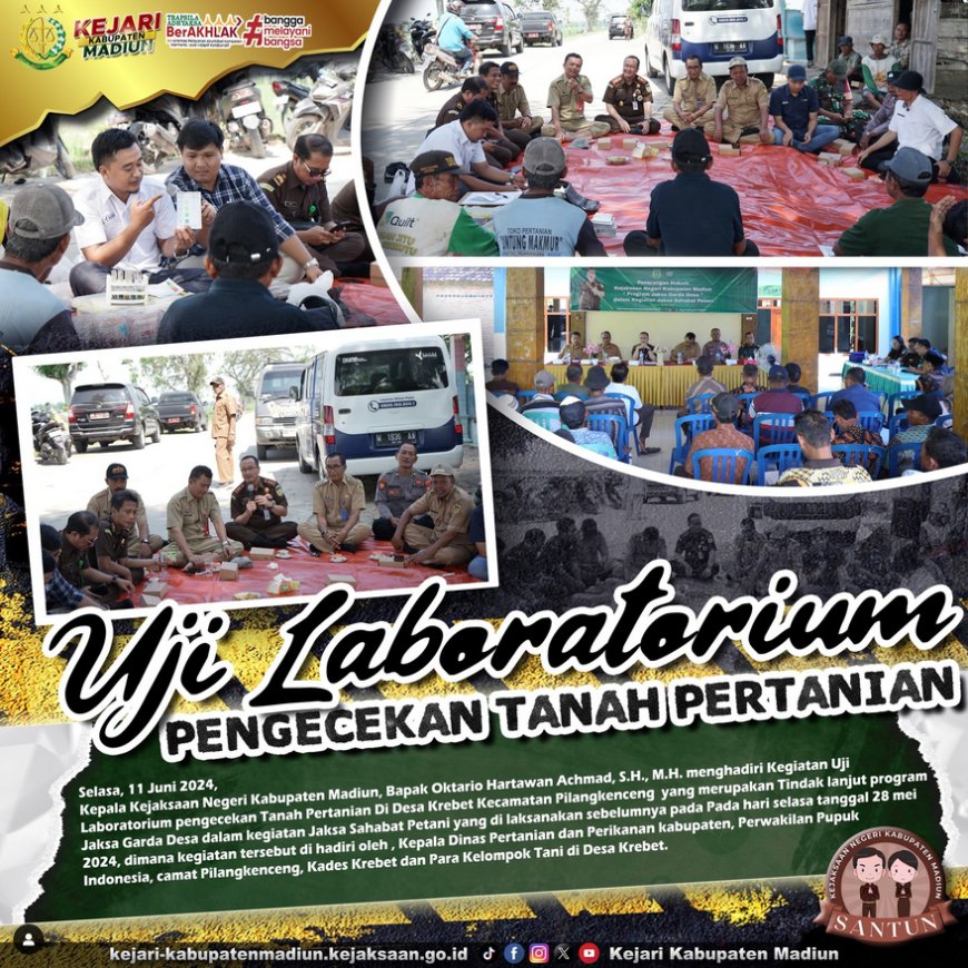 Uji Laboratorium pengecekan tanah Pertanian Di Desa Krebet Kecamatan Pilangkenceng
