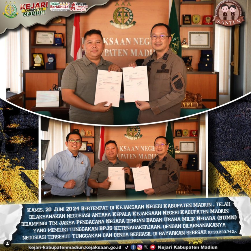 Negosiasi dengan Badan Usaha Milik Negara (BUMN) yang memiliki tunggakan BPJS Ketenagakerjaan