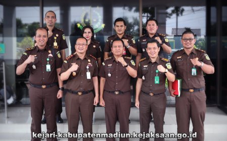 Kunjungan Eksaminasi dan Supervisi atas Penanganan Perkara Koneksitas Tindak Pidana Umum pada Kejaksaan Negeri Kabupaten Madiun oleh Kejaksaan Tinggi Jawa Timur