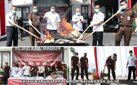 Pemusnahan Barang Bukti Perkara Tindak Pidana Umum yang telah berkekuatan Hukum Tetap (INKRACHT) periode bulan Maret 2024 sampai dengan Juni 2024 sejumlah 31 perkara