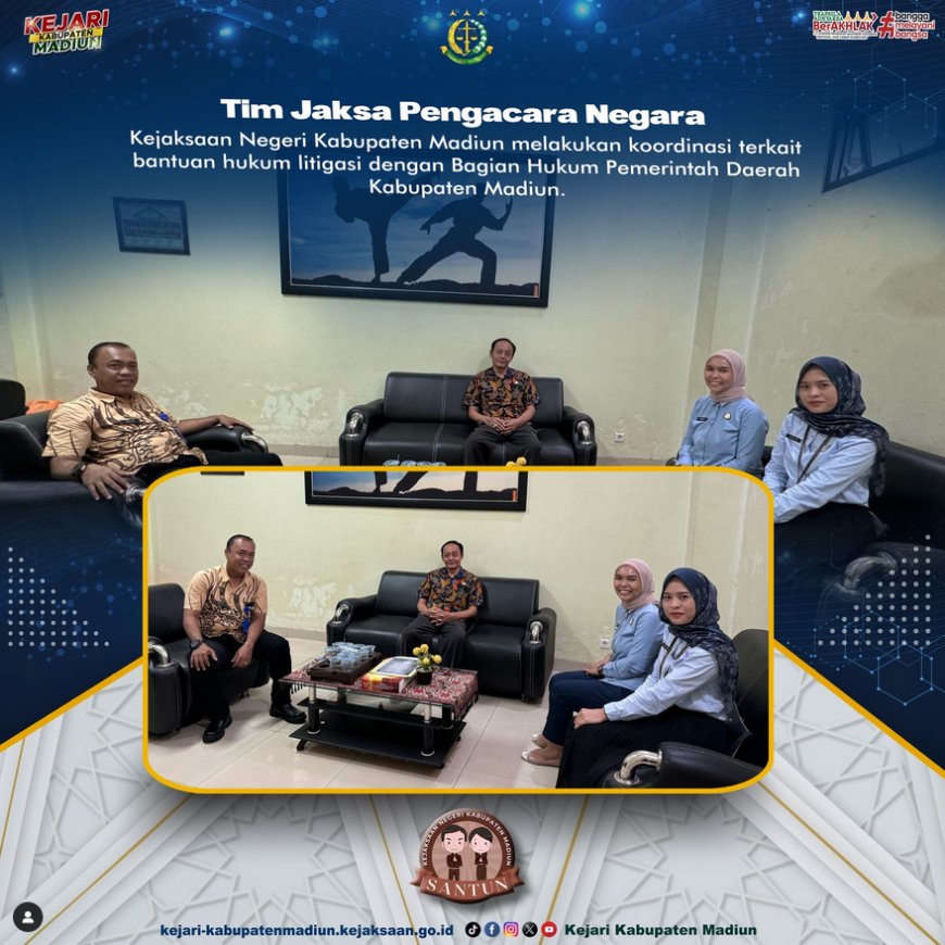 Koordinasi terkait bantuan hukum litigasi