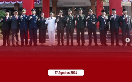 Upacara Peringatan HUT Republik Indonesia ke-79 Tahun 2024 dengan tema "Nusantara Baru Indonesia Maju