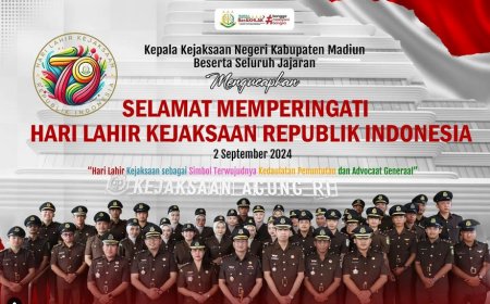 Selamat Memperingati Hari Lahir Kejaksaan Republik Indonesia Ke-79 Tahun 2024
