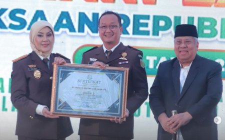 Kejaksaan Negeri Kabupaten Madiun berhasil meraih Juara-3 dari 39 Satuan Kerja Kejaksaan Negeri pada wilayah Hukum Kejaksaan Tinggi Jawa Timur, dalam Sustainable Innovation Awards 2024 Kejaksaan Tinggi Jawa Timur