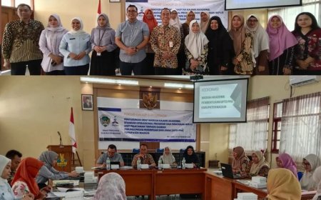 Focus Group Discussion (FGD) dalam melakukan penyusunan draft naskah Kajian Akademis, Standart Operasional Prosedur dan Peraturan Bupati UPTD PPA Kab. Madiun