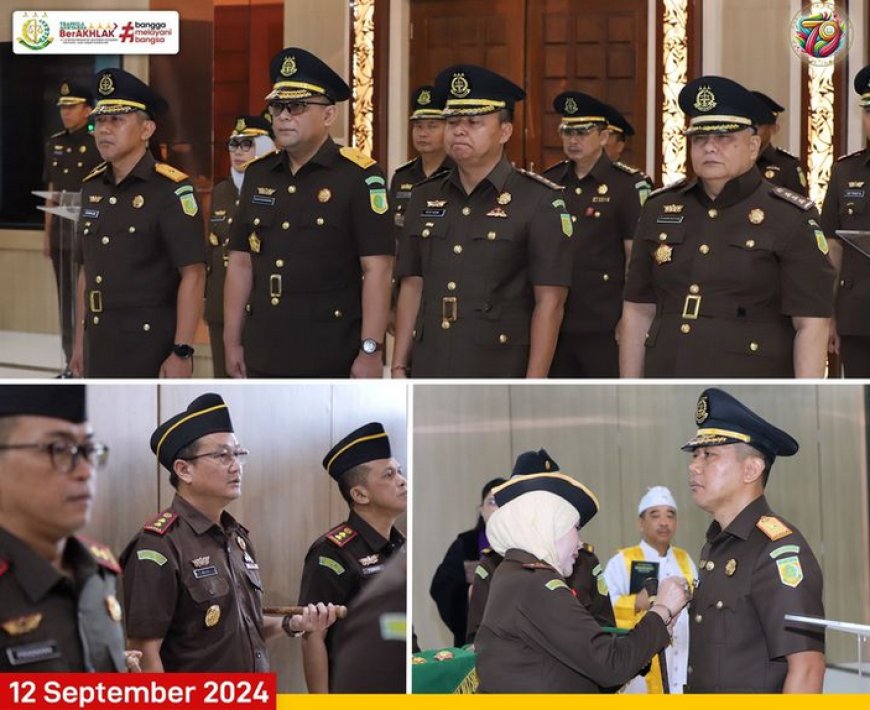 Pengambilan Sumpah, Pelantikan dan Serah Terima Jabatan Pejabat Eselon II dan Eselon III pada wilayah Kejaksaan Tinggi Jawa Timur