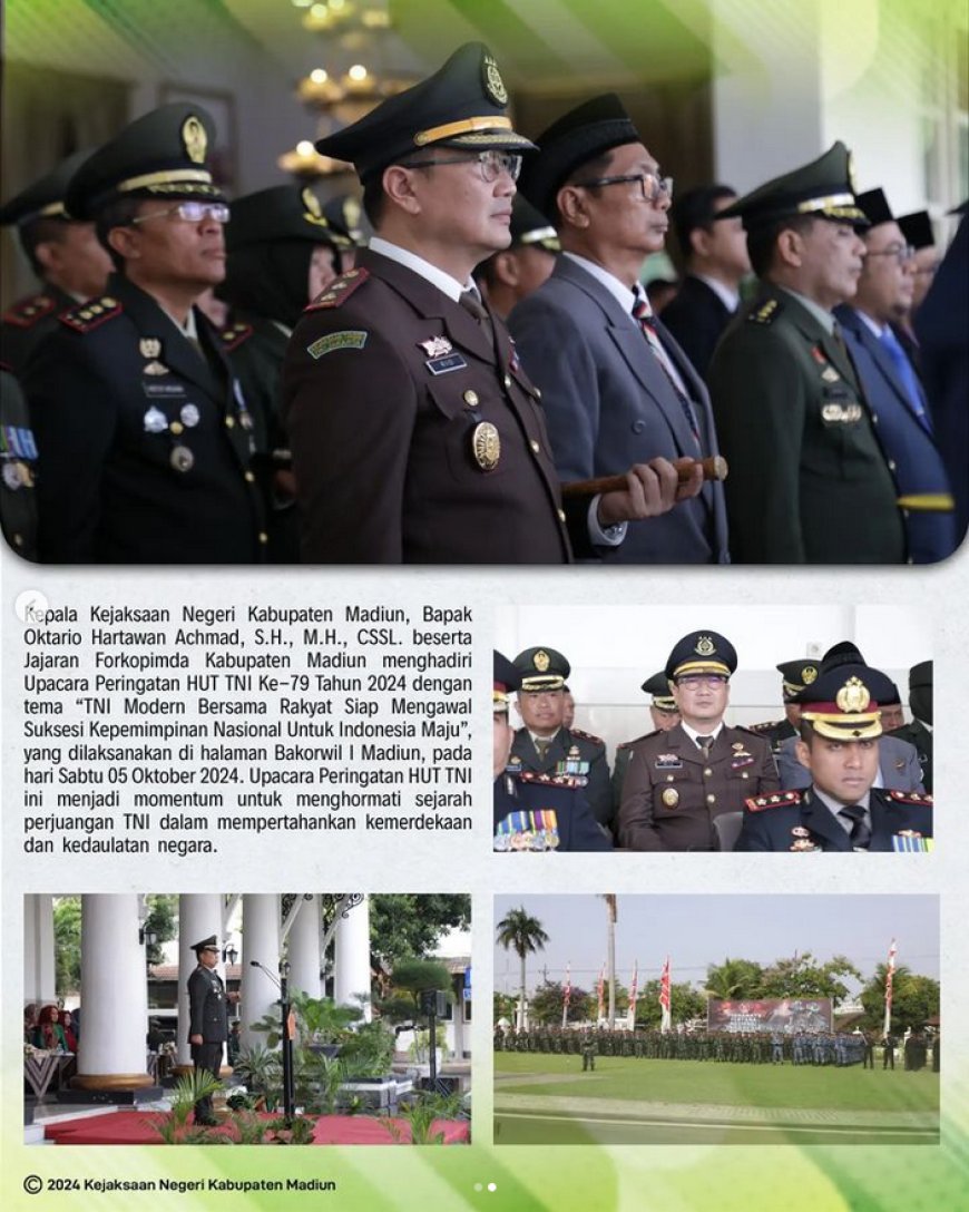 Upacara Peringatan HUT TNI Ke-79 Tahun 2024