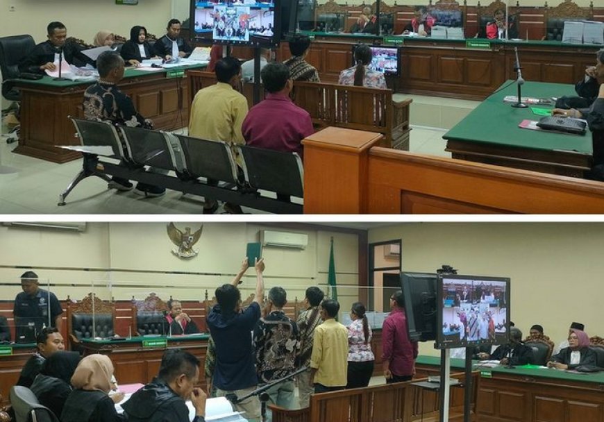 Persidangan Perkara Tindak Pidana Korupsi Penyimpangan Terhadap pembangunan Plengseng Afur/Talud di Desa Warurejo, Kecamatan Balerejo, Kabupaten Madiun