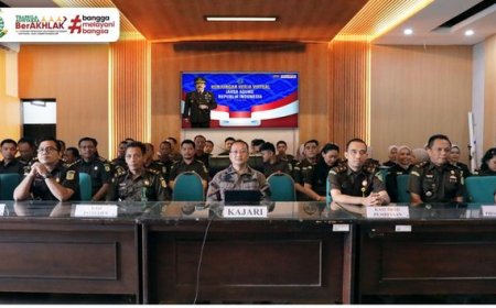 Kunjungan Kerja Virtual Jaksa Agung Republik Indonesia