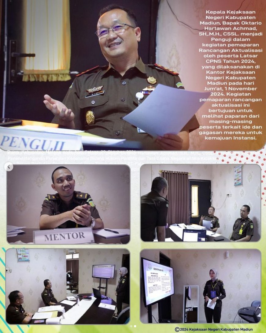 Pemaparan Rancangan Aktualisasi oleh peserta Latsar CPNS Tahun 2024