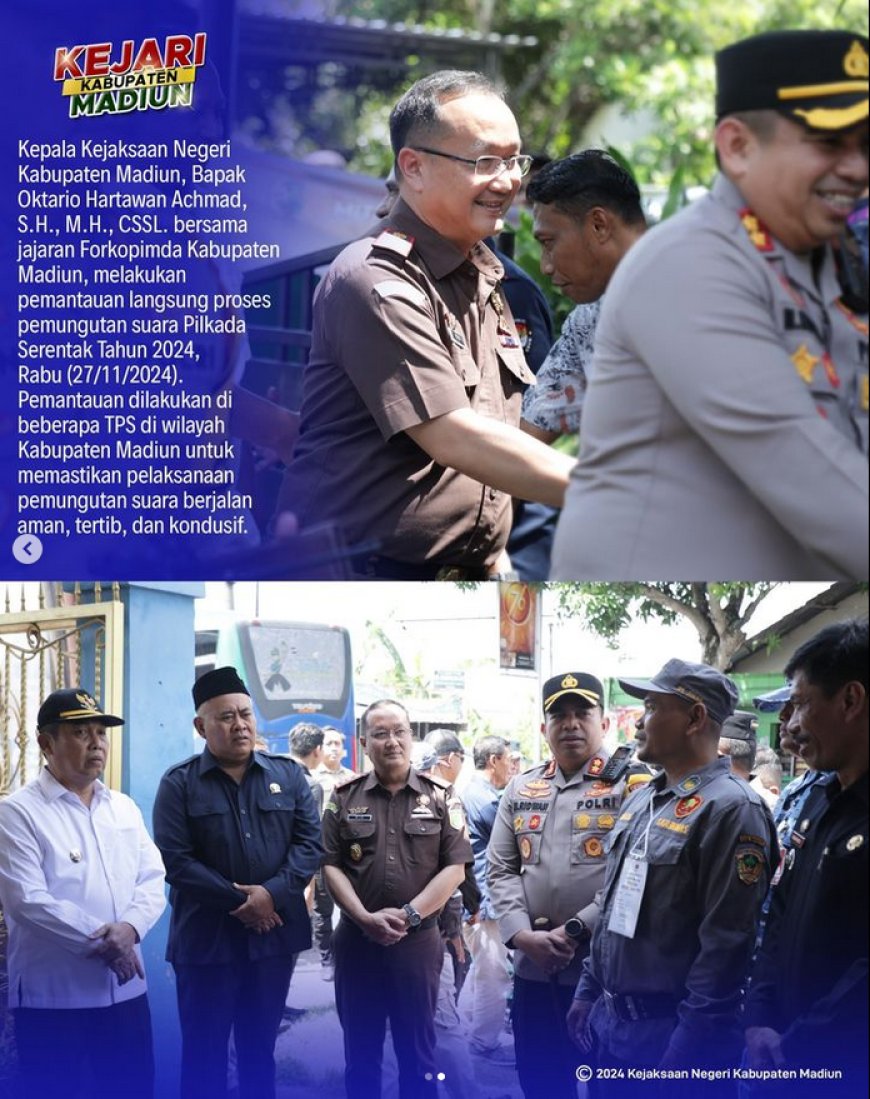 Pemantauan langsung proses pemungutan suara Pilkada serentak tahun 2024