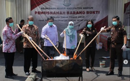 Pemusnahan Barang Bukti Perkara Tindak Pidana Umum yang telah berkekuatan Hukum Tetap (INKRACHT)