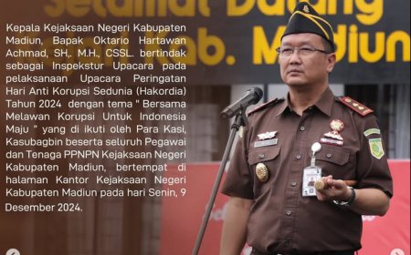 Upacara Peringatan Hari Anti Korupsi Sedunia (Hakordia) Tahun 2024