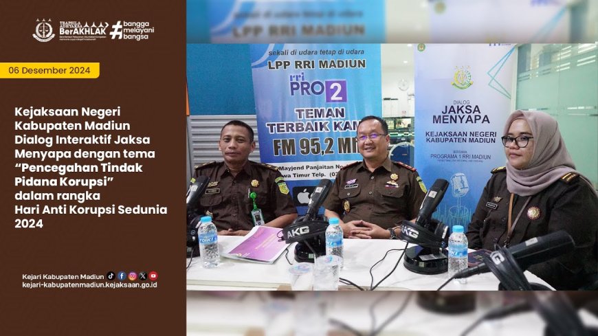 Dialog Interaktif Jaksa Menyapa dalam rangka HAKORDIA 2024