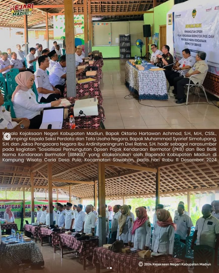 Sosialisasi Pemungutan Opsen Pajak Kendaraan Bermotor (PKB) dan Bea Balik Nama Kendaraan Bermotor (BBNKB)