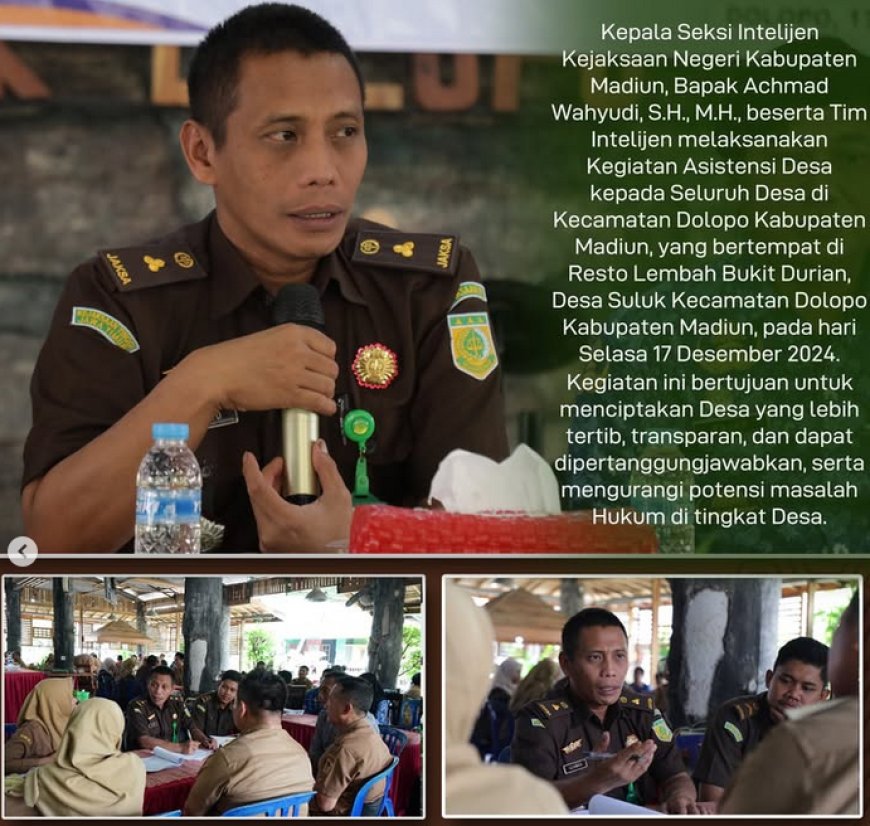 Asistensi Desa kepada Seluruh Desa di Kecamatan Dolopo Kabupaten Madiun