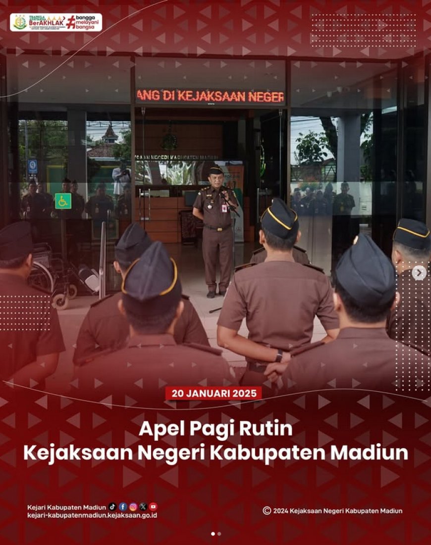 Apel Pagi Kejaksaan Negeri Kabupaten Madiun