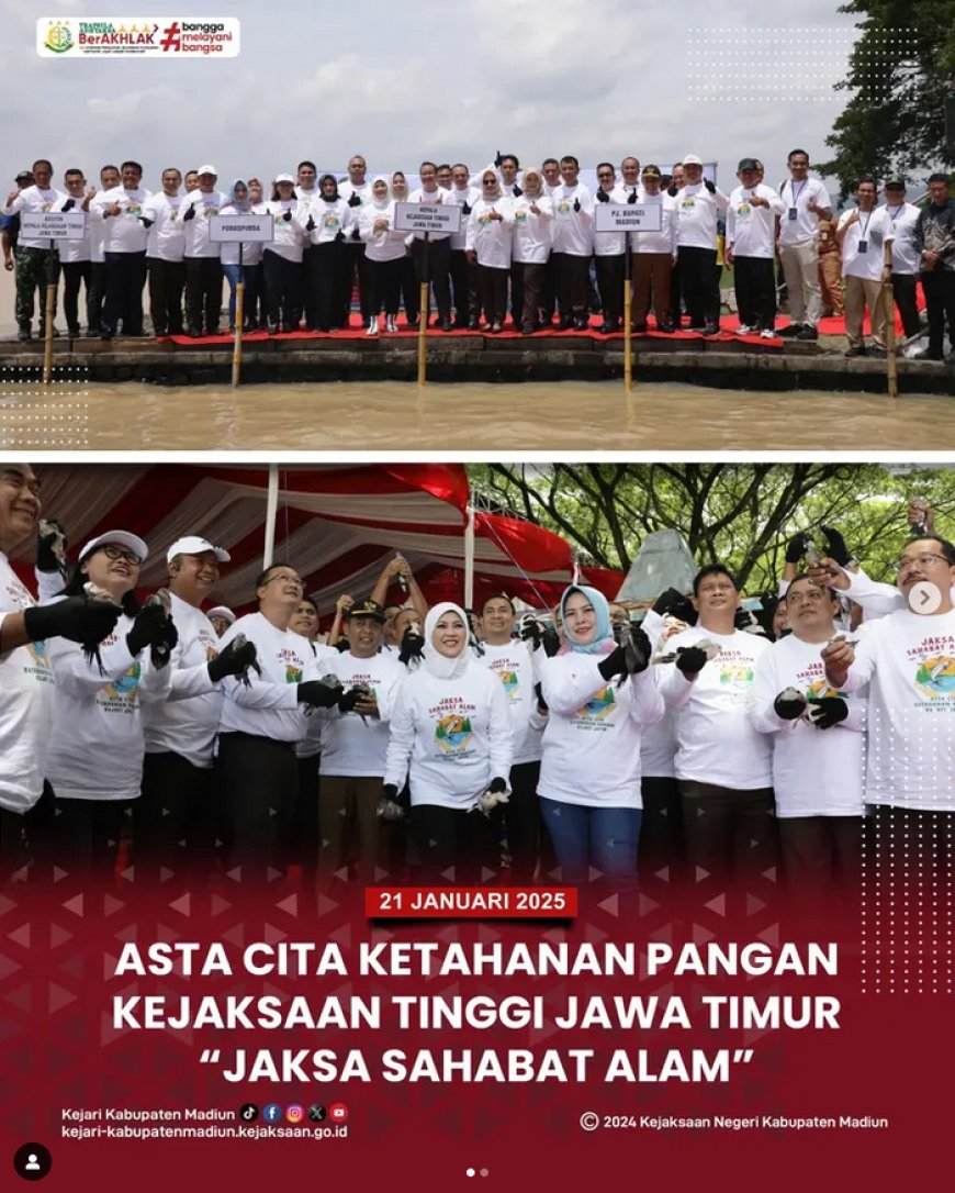 "Jaksa Sahabat Alam" Asta Cita Ketahanan Pangan Kejaksaan Tinggi Jawa Timur