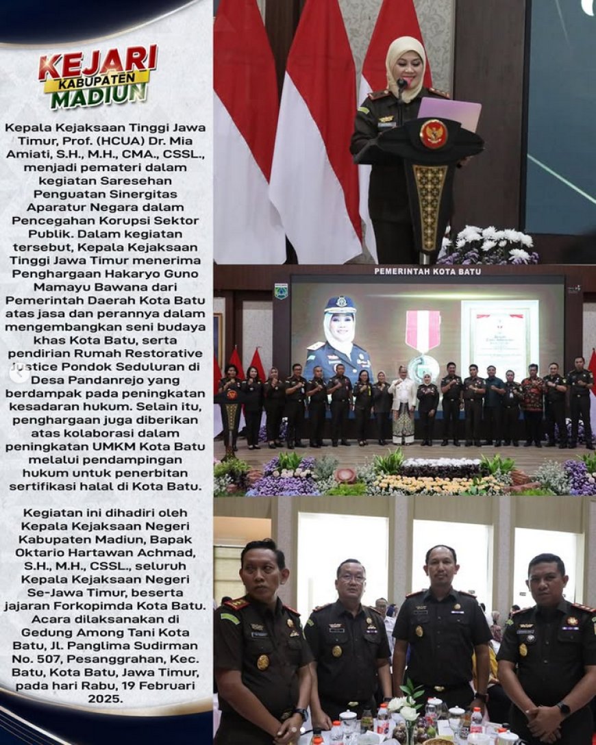 Saresehan Penguatan Sinergitas Aparatur Negara dalam Pencegahan Korupsi Sektor Publik.