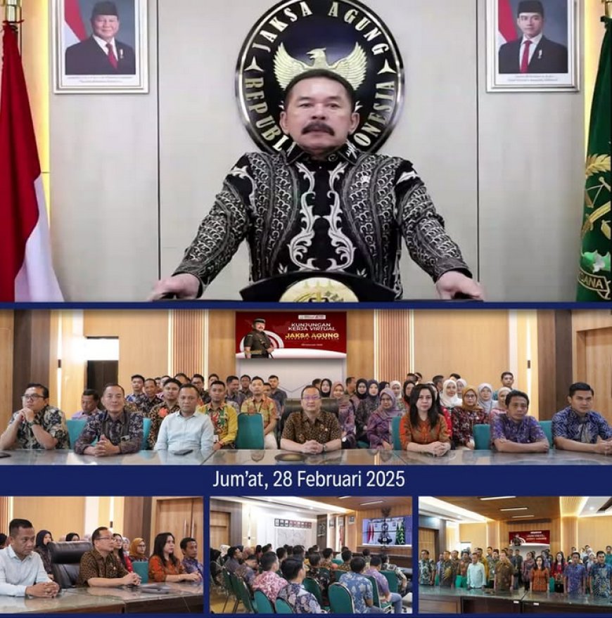 Kunjungan Kerja Virtual Jaksa Agung Republik Indonesia