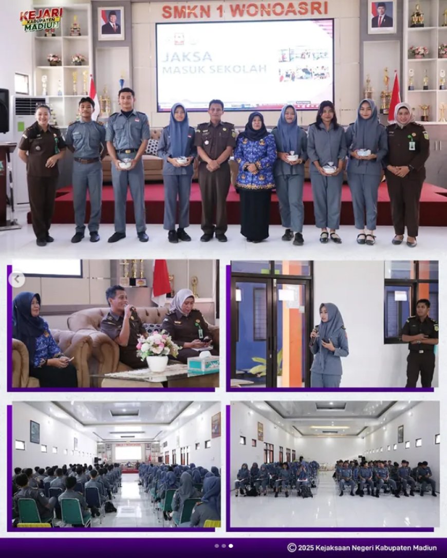 Penyuluhan Hukum Jaksa Masuk Sekolah pada SMKN 1 Wonoasri