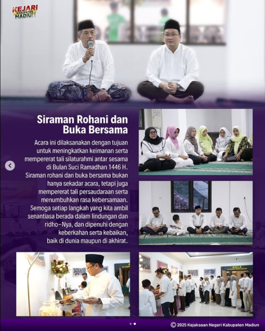 kegiatan Siraman Rohani dan Buka Bersama