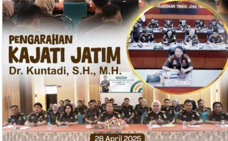 Pengarahan Kepala Kejaksaan Tinggi Jawa Timur