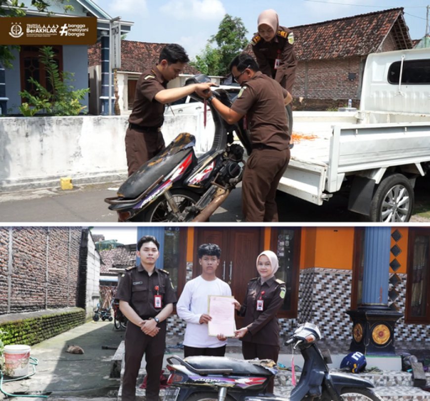 Seksi Pemulihan Aset dan Pengelolaan Barang Bukti Kejaksaan Negeri Kabupaten Madiun melalui program PERINTIS (Pengembalian Barang Bukti Gratis)