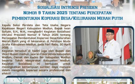 Sosialisasi Intruksi Presiden Nomor 9 Tahun 2025 tentang Percepatan Pembentukan Koperasi Desa/Kelurahan Merah Putih