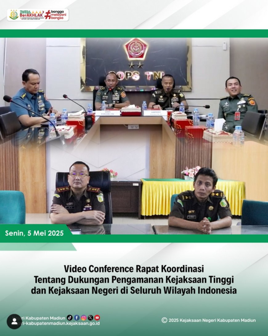 Rapat Koordinasi tentang dukungan Pengamanan Kejaksaan Tinggi dan Kejaksaan Negeri di seluruh wilayah Indonesia