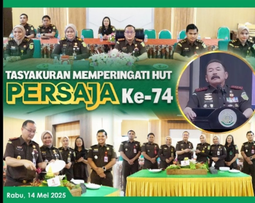 Tasyakuran Memperingati HUT Persatuan Jaksa Indonesia (PERSAJA) ke-74