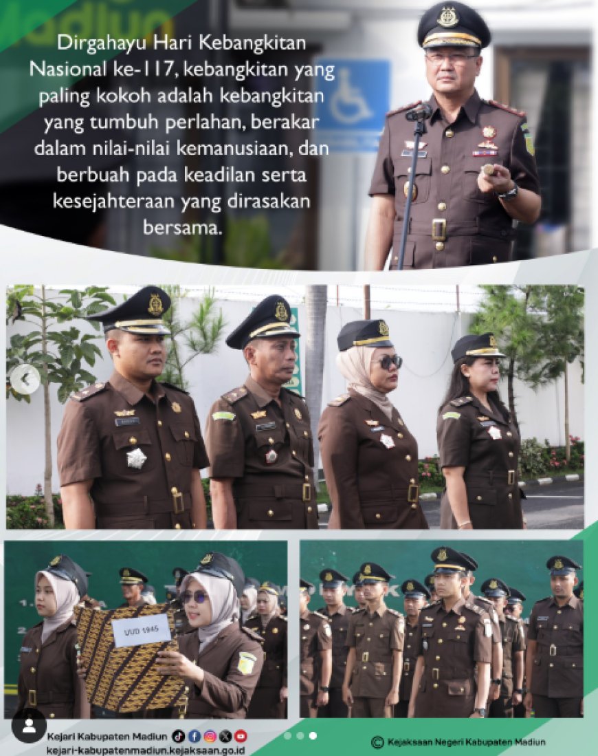 Upacara Hari Kebangkitan Nasional Ke-117 dengan tema "Bangkit Bersama Wujudkan Indonesia Kuat"