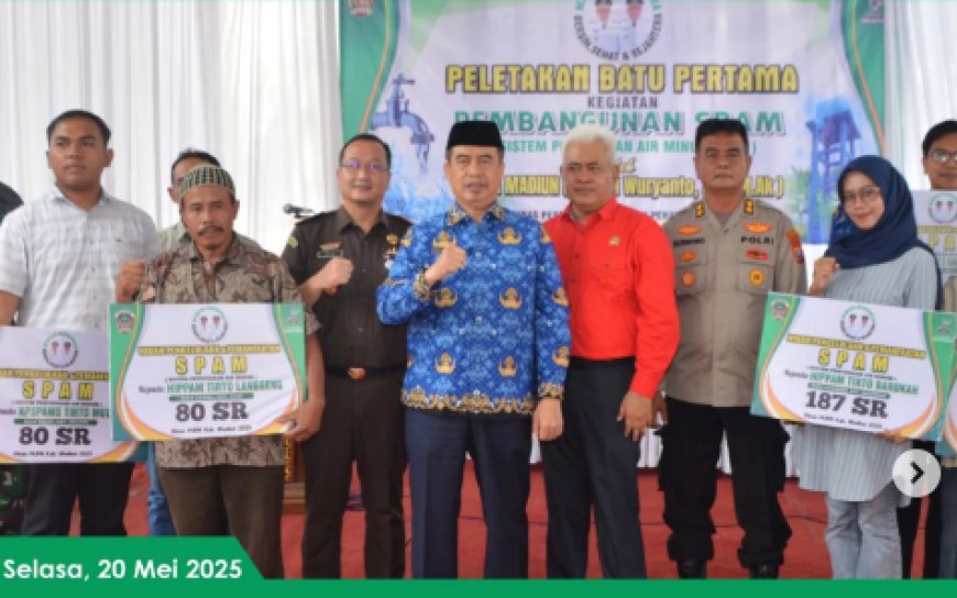 Peletakan Batu Pertama Program Kegiatan “Sistem Penyediaan Air Minum (SPAM)”