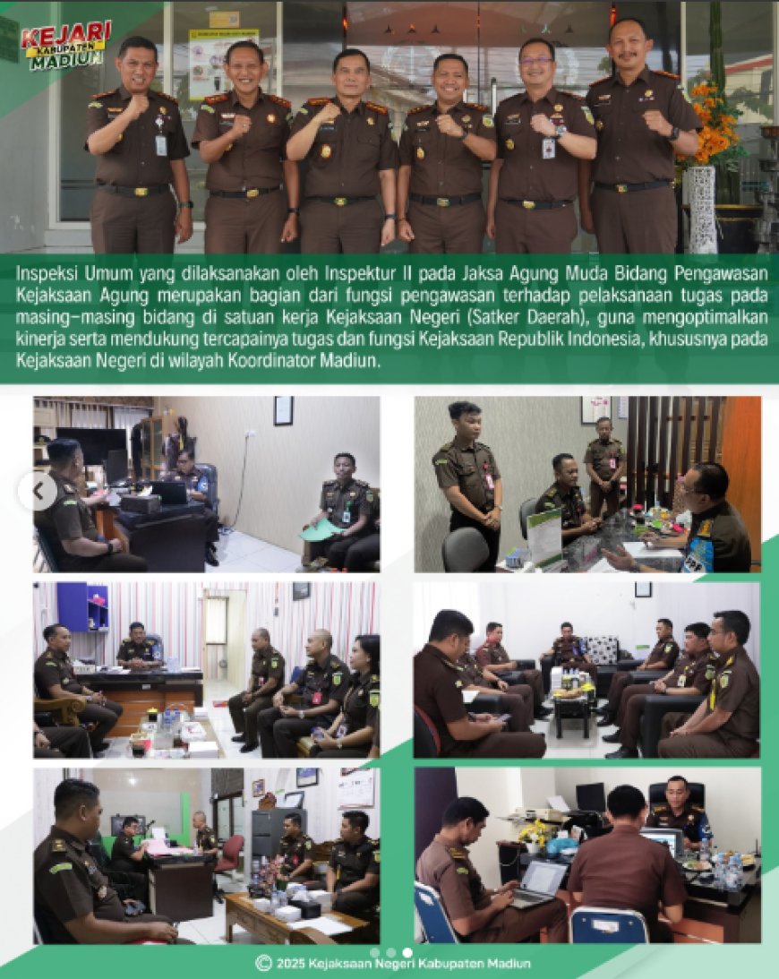 Inspeksi Umum Inspektur II Jaksa Agung Muda Bidang Pengawasan Kejaksaan Republik Indonesia