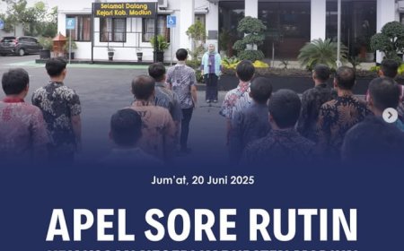 Apel Sore Rutin yang di pimpin oleh Kepala Sub Bagian Pempinaan