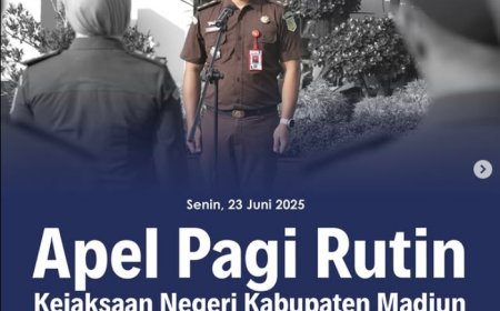 Apel Pagi yang di pimpin oleh  Kepala Seksi Pemulihan Aset dan Pengelolaan Barang Bukti