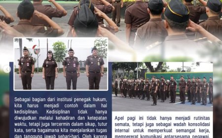 ApeL Pagi Yang Di Pimpin oleh Kepala Seksi Intelijen Kejaksaan Negeri Kabupaten Madiun