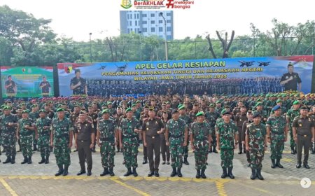 Apel Gelar Kesiapan Pengamanan Kejaksaan Tinggi dan Kejaksaan Negeri Wilayah Jawa Timur