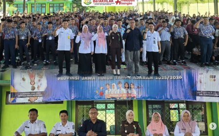 Penyuluhan Hukum Jaksa Masuk Sekolah Dalam Rangka MPLS (Masa Pengenalan Lingkungan Sekolah) pada SMKN 1 Mejayan