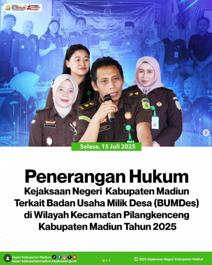 Penerangan Hukum Terkait pengelolaan Badan Usaha Milik Desa (BUMDes)