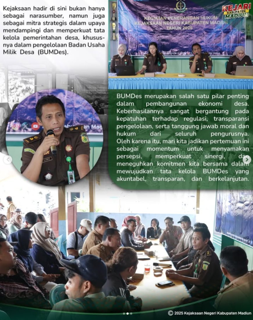 Penerangan Hukum Terkait pengelolaan Badan Usaha Milik Desa (BUMDes)