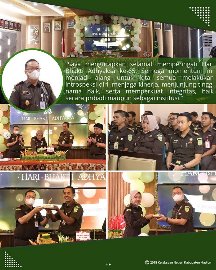 acara syukuran memperingati Hari Bhakti Adhyaksa ke-65 Tahun 2025